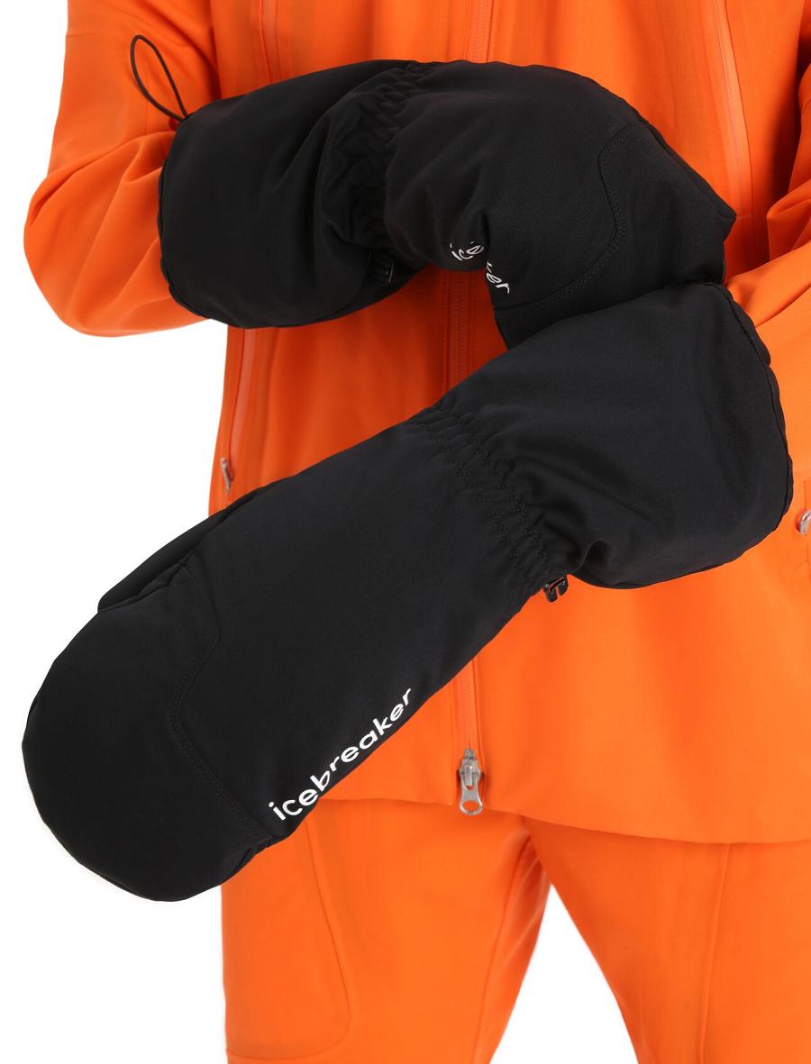 Icebreaker Unisex MerinoLoft™ Mittens Férfi Kesztyű Fekete | HU 1052RVDW